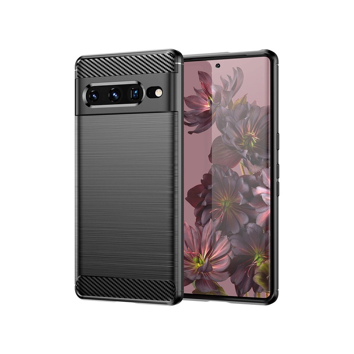 Калъф за Google Pixel 7 Pro, Techsuit, Карбон, Черен
