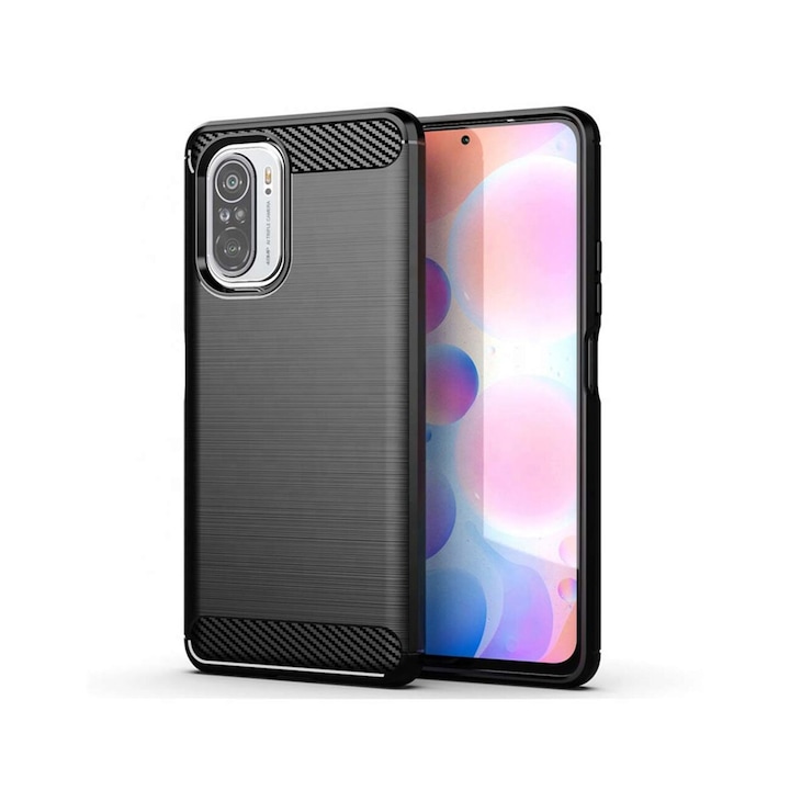 ΠΠ°Π»ΡΡ Π·Π° Xiaomi Mi 11i / Poco F3 Techsuit Carbon Silicone Black