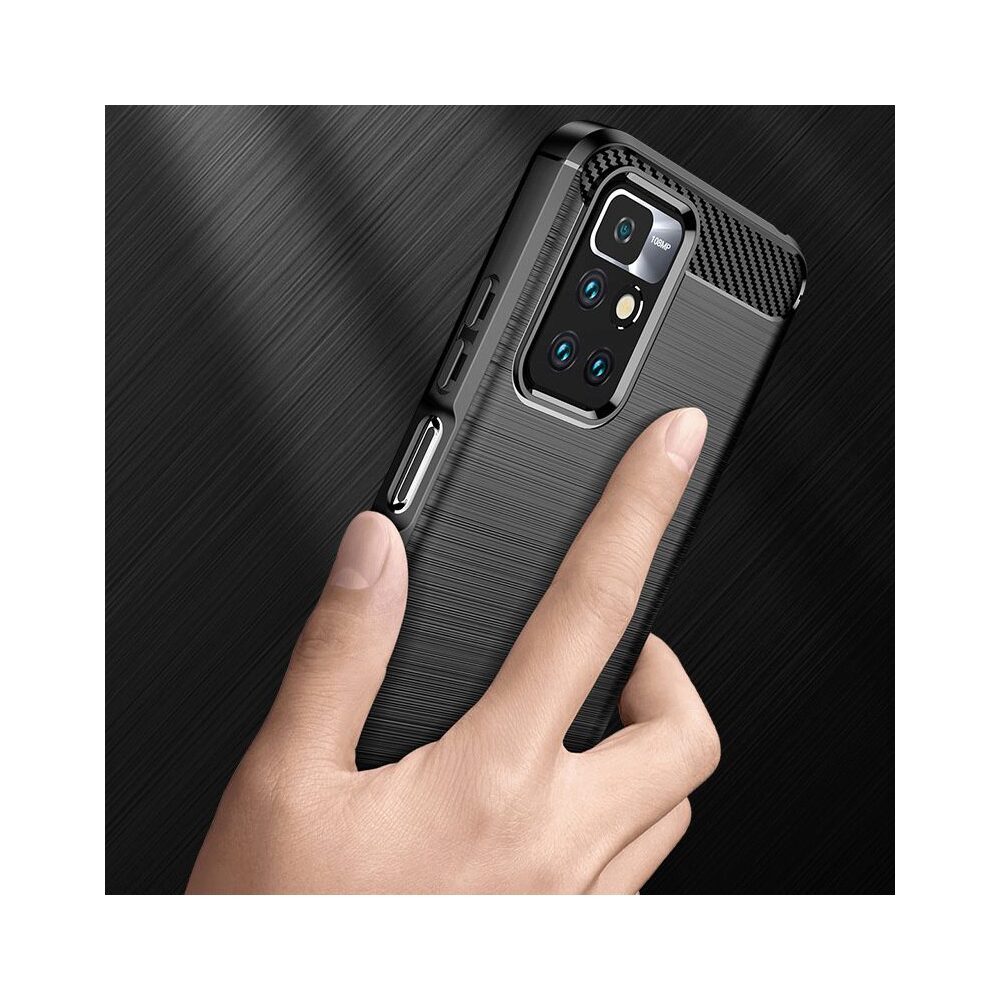Husa pentru Xiaomi Redmi 10 2021 / Redmi 10 2022 - Techsuit Carbon Silicone - Black
