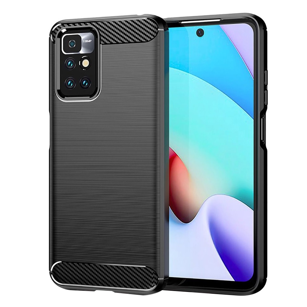 Husa pentru Xiaomi Redmi 10 2021 / Redmi 10 2022 - Techsuit Carbon Silicone - Black