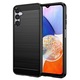 Husa pentru Samsung Galaxy A14 4G / A14 5G - Techsuit Carbon Silicone - Black
