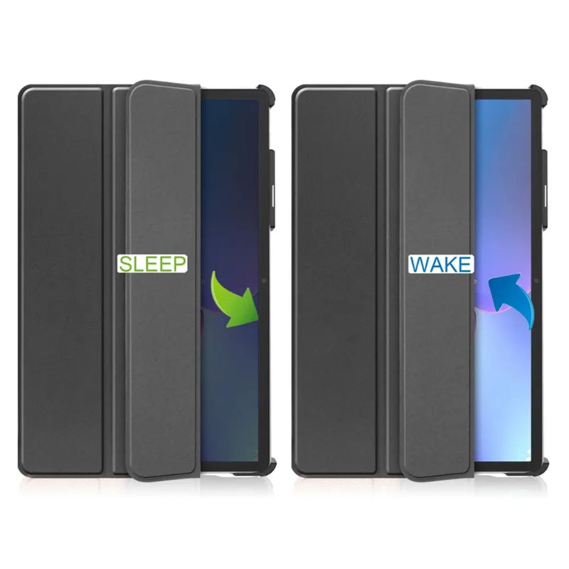 Husa Tableta AZIAO din piele PU pentru Apple iPad Air 4 (2020) / Air 5 (2022), Protectie Completa 360, Interior Catifea, Functie de Stand, Display Protejat, Smart Cover, Colturi Anti-Soc, Negru