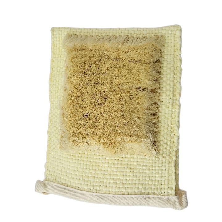 Manusa de baie, cu par natural, 18x14 cm