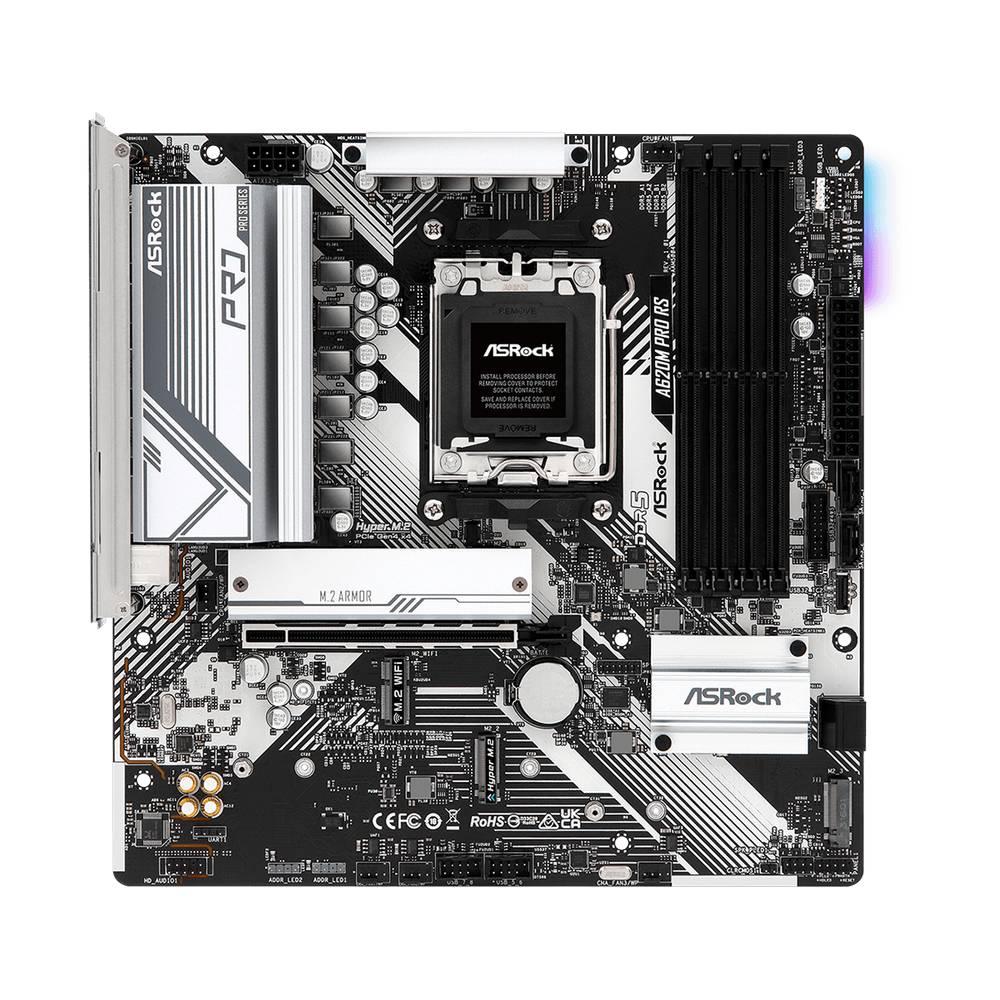 Placa de baza ASROCK A620M Pro RS, Socket AM5, mATX, 4xDDR5