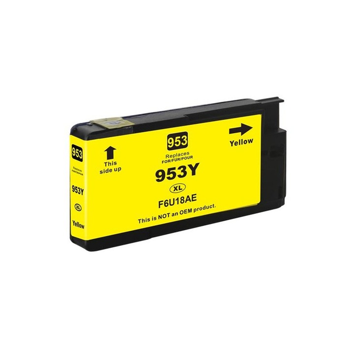 Cartus cerneala compatibil cu HP 953XL / F6U18AE, 28 ml, yellow, 1500 pagini