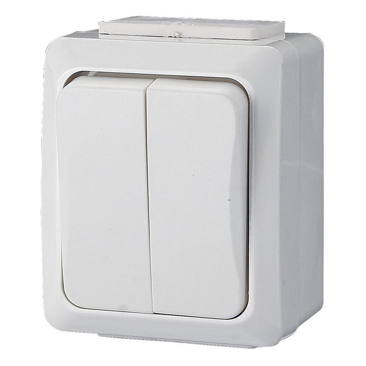 Сериен ключ, Открит монтаж, IP54, Бял, GAO