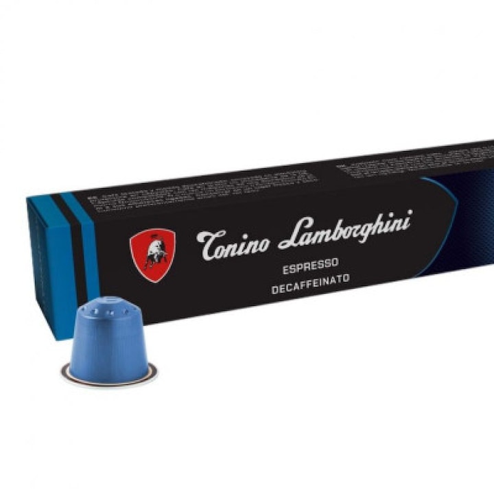 Кафе капсули Tonino Lamborghini Espresso Decaffeinato, безкофеиново кафе, за система Nespresso, 55 гр., 10 бр