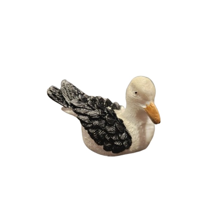 Ahelos figura, Sirály, Kerámia, 5x2x3 cm