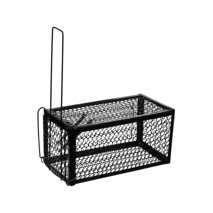 Capcana pentru soareci, Metal, 23 x 11 x 11 cm, Negru