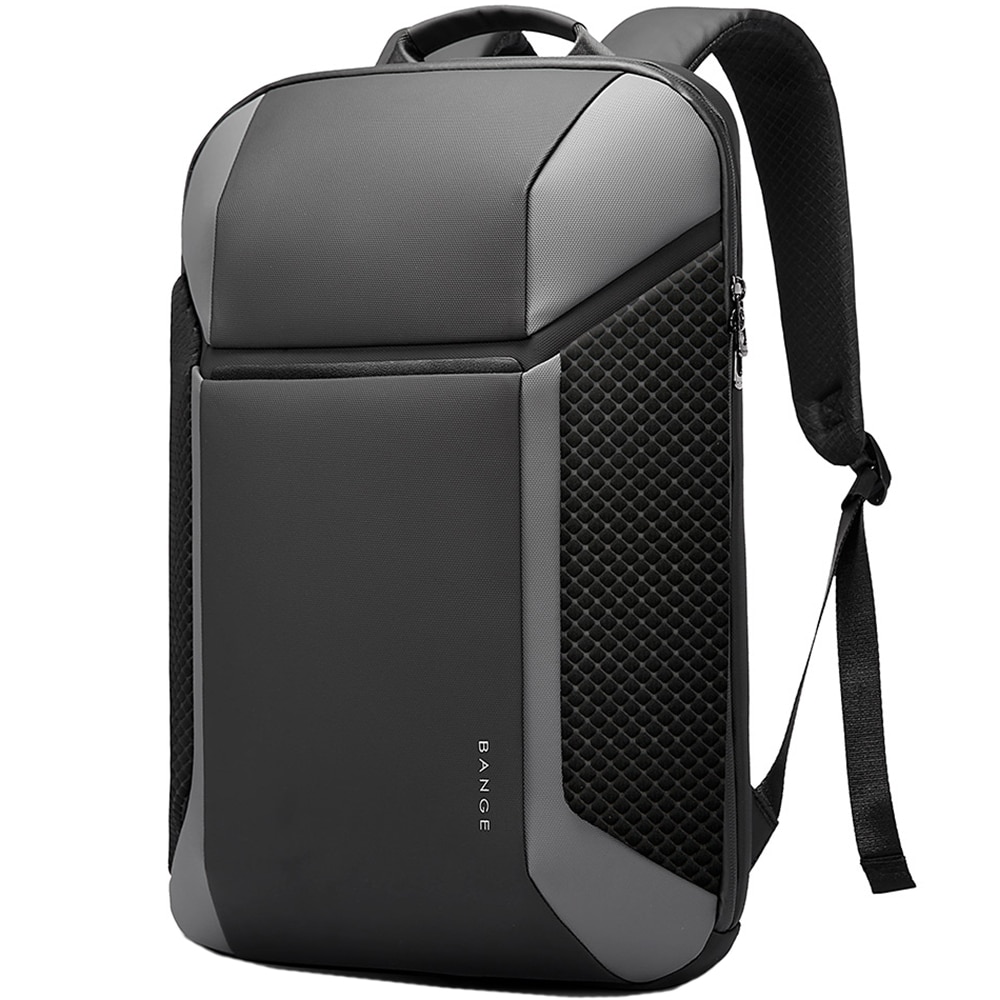 Rucsac laptop 15.6 inch, rezistent la apa, buzunar antifurt, sistem fixare pe valiza, deschidere ampla BANGE, BG7710GY, Gri