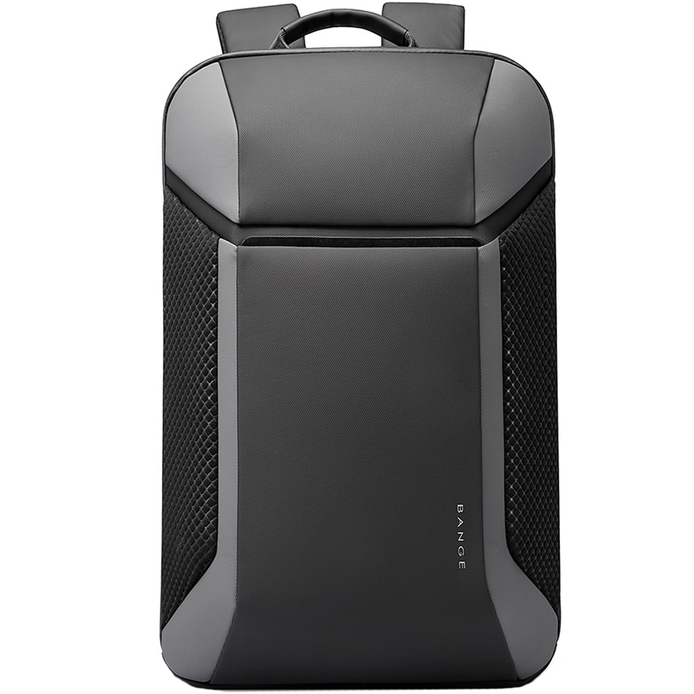 Rucsac laptop 15.6 inch, rezistent la apa, buzunar antifurt, sistem fixare pe valiza, deschidere ampla BANGE, BG7710GY, Gri