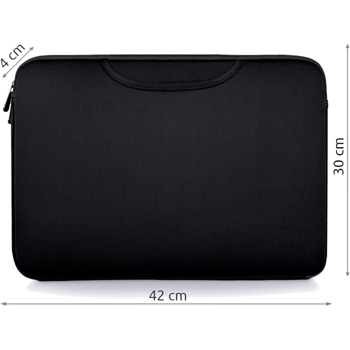 Geanta laptop dama, barbat, 15.6 inch, Zagatto, Neagra, Dimensiuni 41x30x4 cm, Protectie din spuma antisoc, Slim, 2 in 1, O poti folosi si ca husa laptop, Pentru notebook, Casual, ZG631