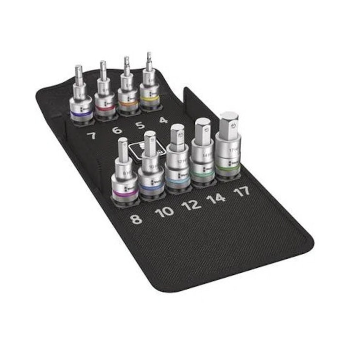 Wera Zyklop 05004210001 Belső hatlap Dugókulcs bit betét készlet 6 részes 1/2 (12,5 mm) (05004210001)