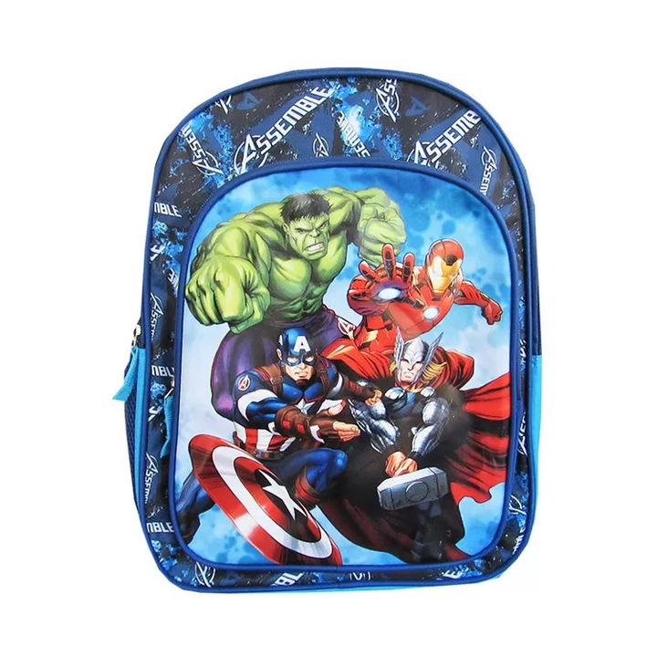 Iskolatáska I-IV osztály, 3 rekeszes, Majewski, Avengers Collection