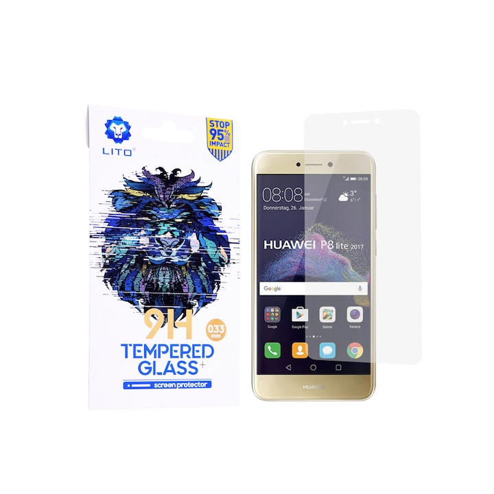 Huawei P9 Lite 2017 / P8 Lite 2017 Lito 2.5D Classic Glass Transparent fólia