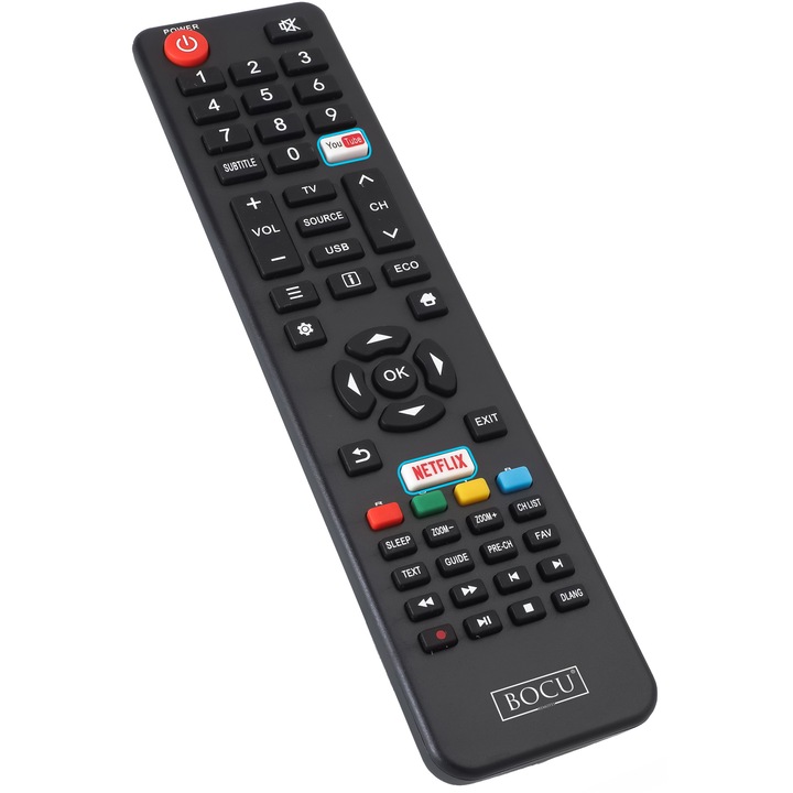 Telecomanda TV Bocu Remotes®, Compatibila Vortex, Utok, LEDV-32TD1200S, LEDV-32TD2070S, U32HDS1, neagra