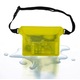 Жълта подводна чанта Evia, мобилен телефон и аксесоари, регулируем колан, водоустойчив материал, 22 x 17 cm