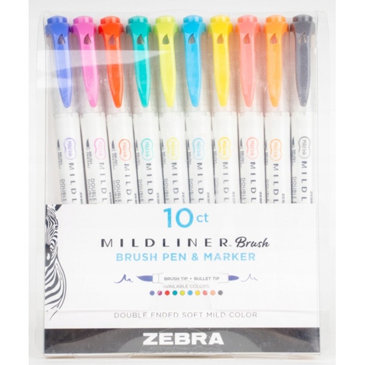 Хайлайтър маркери Zebra Mildliner, Multicolor