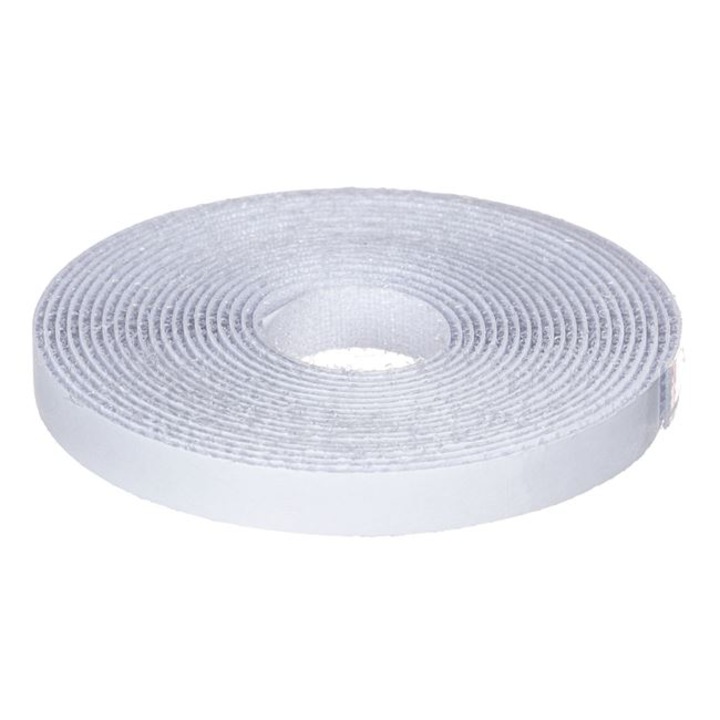 Banda autocolanta cu scai, 400 x 1 cm, alb