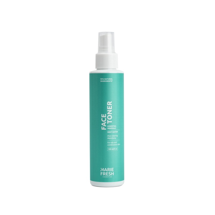Toner cu minerale fermentate pentru ten gras si mixt Marie Fresh Cosmetics, femei, 150ml