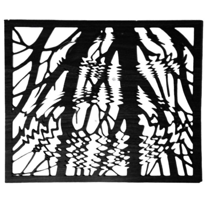 Tablou Copac abstract, din lemn, 49cmx41cm