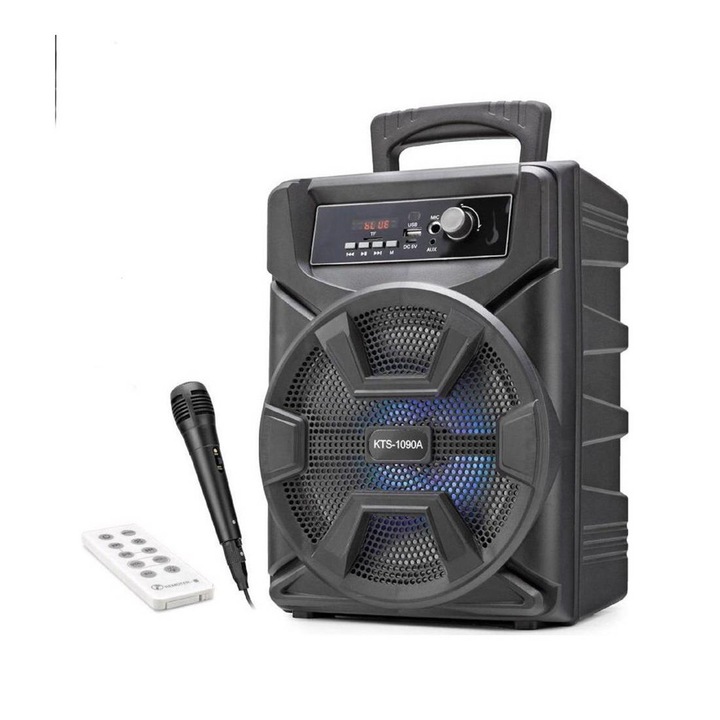 Difuzor portabil, Bluetooth, 20W, Negru