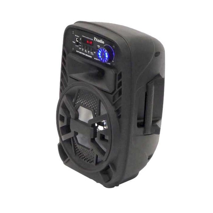 Difuzor portabil, Bluetooth 5.3, RGB, IP67 rezistent la apa, 1800mAh, autonomie mare a bateriei, negru