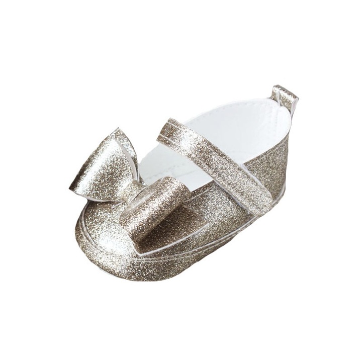 Pantofi bebe, Mia, auriu