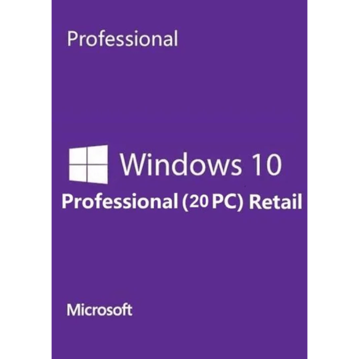 Microsoft Windows 10 Professional Retail, 20 készülék, USB stick támogatás