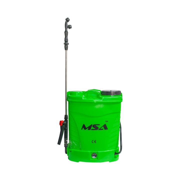 Pompa de stropit electrica, MSA Group, 16 L, acumulator, 6 BAR, regulator, 3 duze