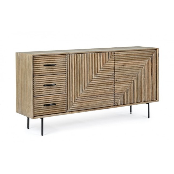 Скрин мангово дърво 3 чекмеджета 2 врати Darsey 160x40x83.2 см