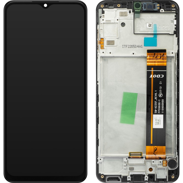 Display cu Touchscreen Samsung Galaxy A23 5G A236 / A23 A235, cu Rama, Negru, Service Pack GH82-28563A