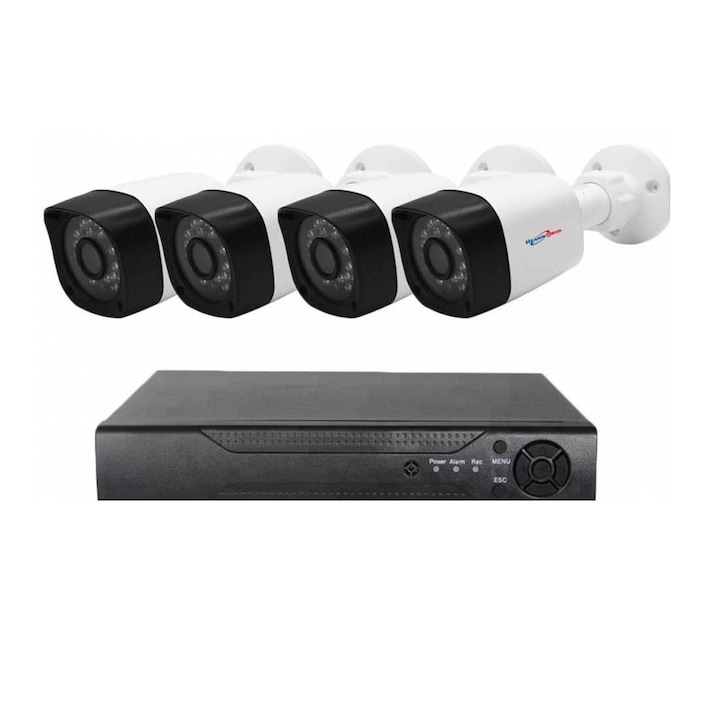 Sistem CCTV fara fir, Movols, 10CH NVR, 10CH 5MP cu 4 PTZ