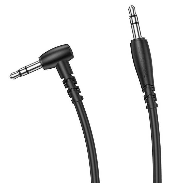 Audiokábel 3,5 mm - 3,5 mm Borofone BL10, 2 m, fekete