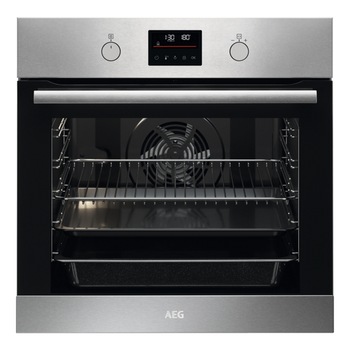 Cuptor incorporabil AEG BPS351161M SteamBake cu functie de abur, curatare pirolitica, clasa energetica A+, capacitate 72 L, 9 functii cuptor, Inox