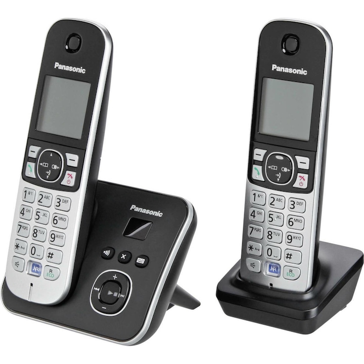 Panasonic KX-TG6822 vezeték nélküli vezetékes telefon fekete