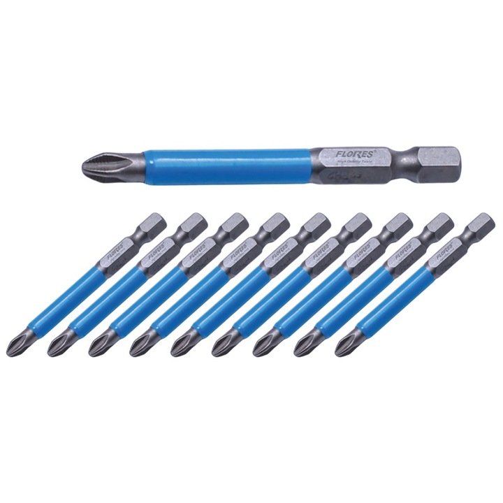 Fúrófejek PH2, 65 mm, 10 db / szett