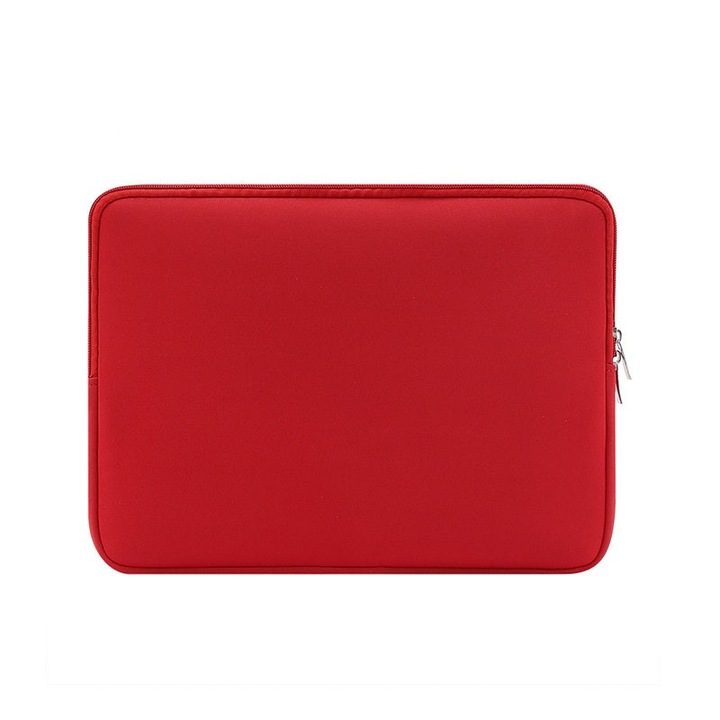 Защитен и транспортен калъф за лаптоп/таблет, размер 13" инча - червен