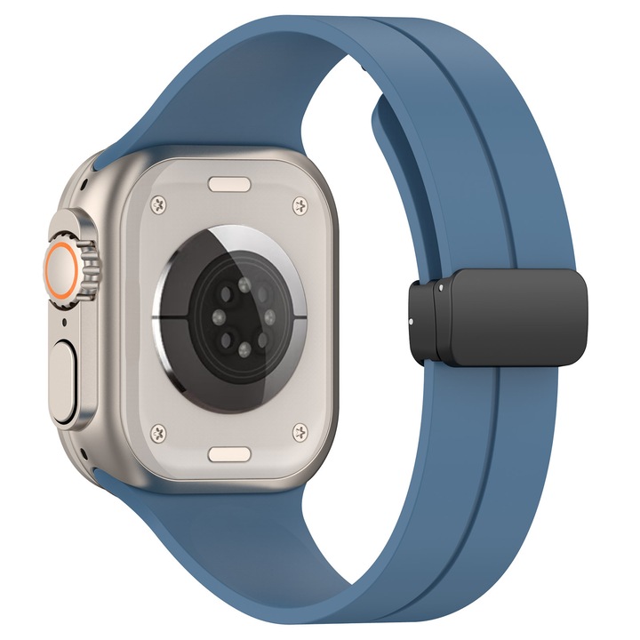 Szíj Apple Watchhoz 1/2/3/4/5/6/7/8/SE/SE 2/Ultra 42/44/45/49mm, óraszíj, F748, kék