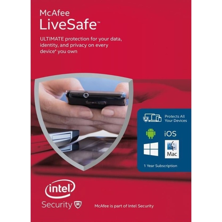 Licenta Antivirus McAfee Livesafe 1 An Dispozitive nelimitate 2023 Electronica