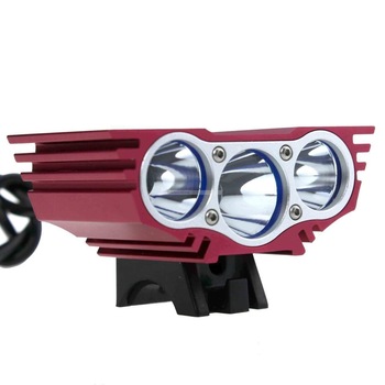 Far bicicleta Cyclone Solarstorm X3 rosu Far bicicleta Cyclone Solarstorm X3 rosu