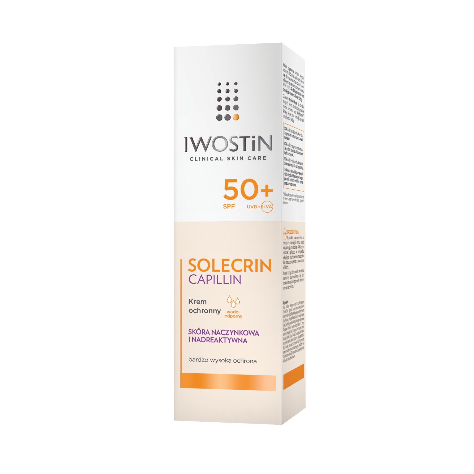 Iwostin Solecrin Capillin, защитен крем, SPF 50+, 50 ml - Дълъг срок на ...