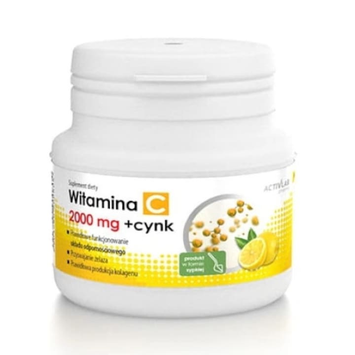 Витамин С 2000 мг + Цинк, ActivLab, 150гр