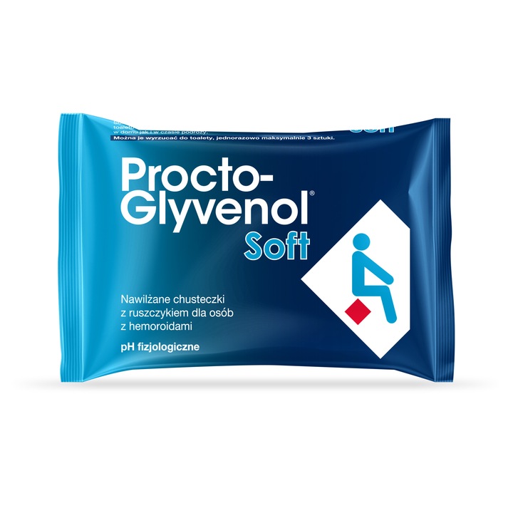 Servetele hidratante Procto-Glyvenol Soft, Recordati, 30 bucati
