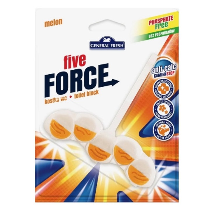 Освежител за тоалетна General Fresh 5 степени на пъпеш 1 бр