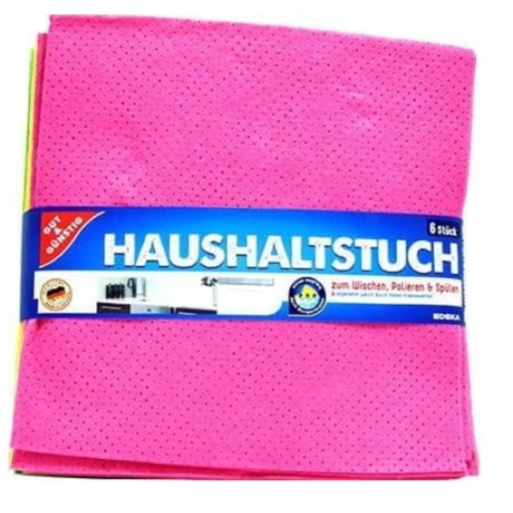 Set 6 lavete de bucatarie, Gut & Gunstig, Multicolor