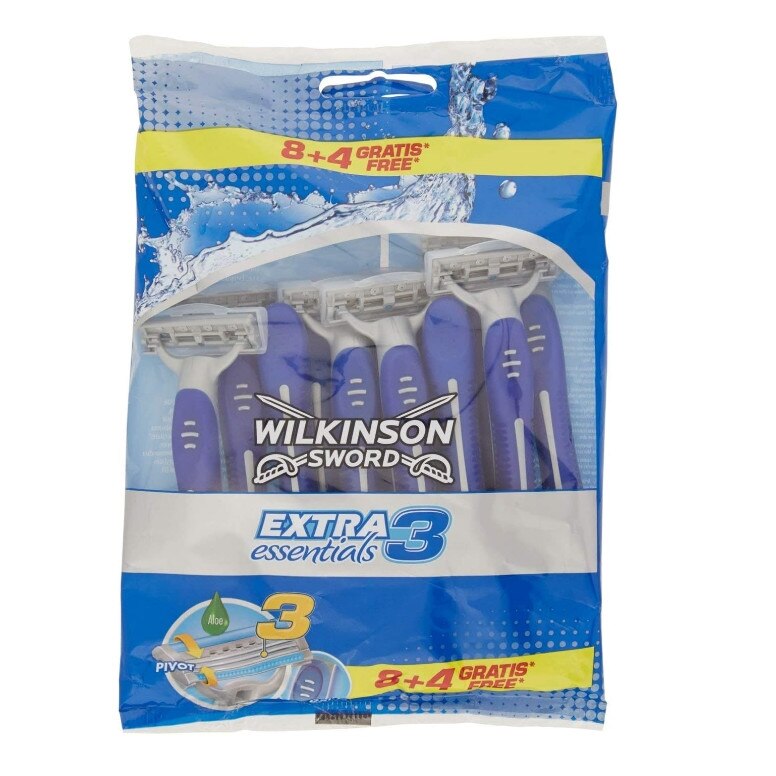 Комплект от 12 самобръсначки, Wilkinson, Blue eMAG.bg