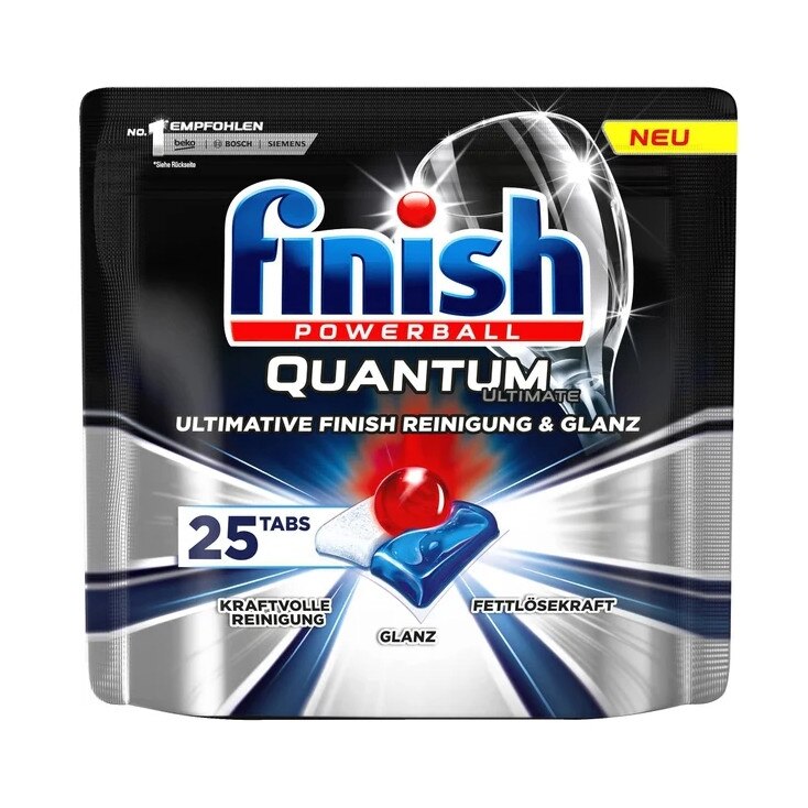 Таблетки за съдомиялна, Finishing, Powerball Quantum Ultimate, 25 бр