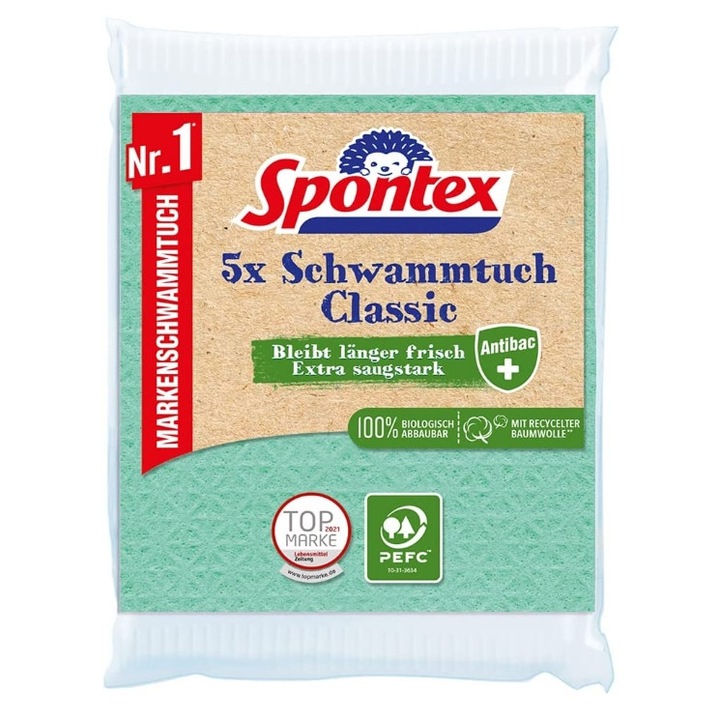 5 db-os Classic, Spontex, Green szalvéta készlet