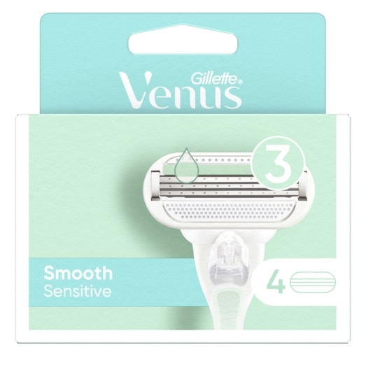 Ножчета за бръснене, Gillette, Venus Smooth, 4 бр - eMAG.bg